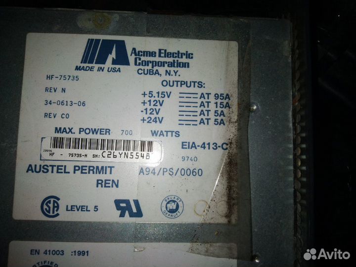 Блоки питания Cisco 12В 82А