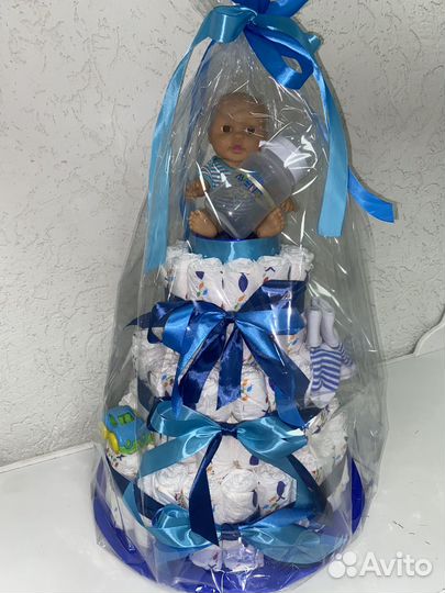 На выписку торт из памперсов