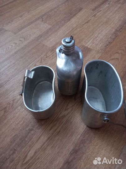 Котелок армейский с фляжкой вдв