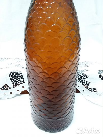 Бутыль стеклянная старинная