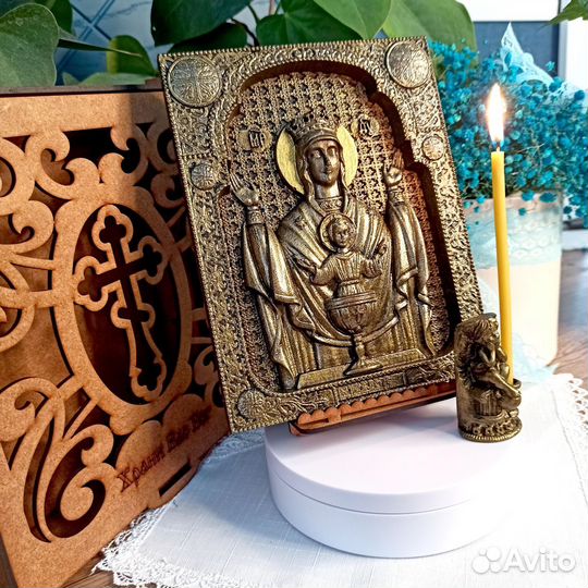 Икона Неупиваемая Чаша подарочный комплект