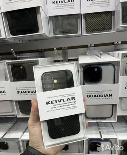 Чехол Kevlar на iPhone 16 / 16 Pro / 16 Pro Max