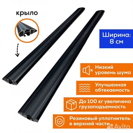 Багажник Toyota RAV4 c 2002-20 Favorit крыло черн