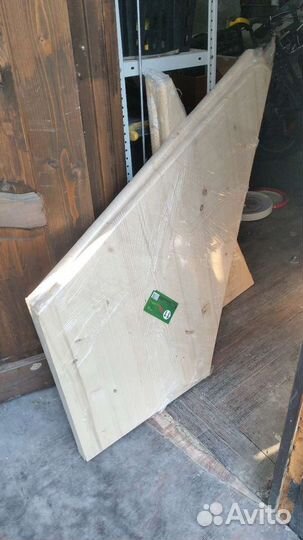 Ступень для лестницы угловая, хвоя 1006х500х40 мм