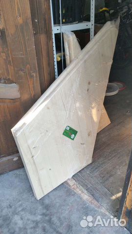 Ступень для лестницы угловая, хвоя 1006х500х40 мм