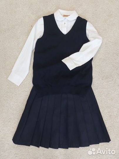 Форма, юбка, блузка, жилет 140 - 146 см