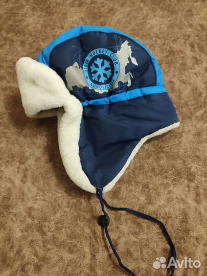 Шапка зимняя на мальчика 54 56