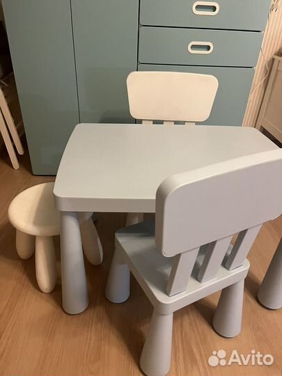 Детский стол и стул IKEA