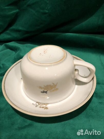 Чашка с блюдцем чайная пара СССР