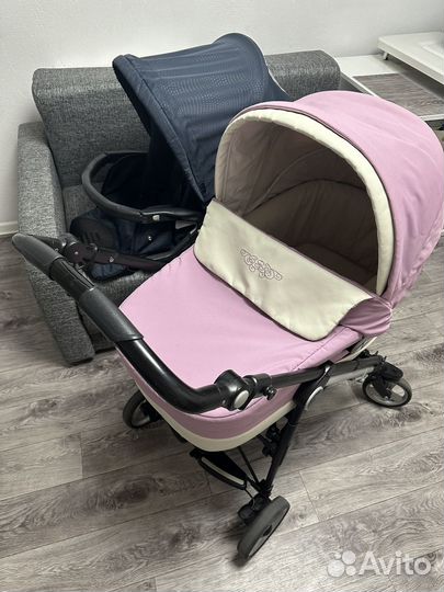 Коляска 2 в 1 с летним текстилем