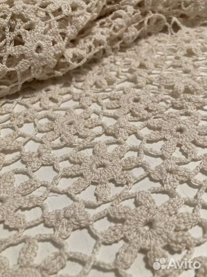 Вязаная скатерть крючком