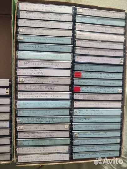 Аудиокассеты с русским роком 50 шт