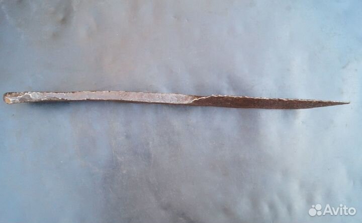 Старинный кованый плужный нож. Чересло. (325)