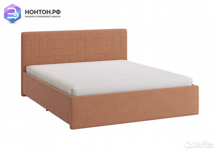 Кровать Лора 2 1.6 м персик