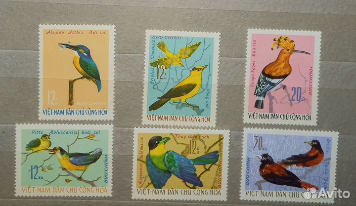 Филателия фауна. Вьетнам, Монголия,Куба