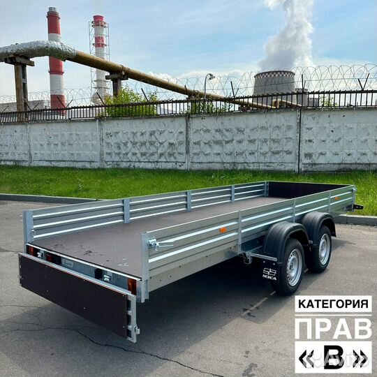Московский двухосный прицеп мзса 4.6х1.5м