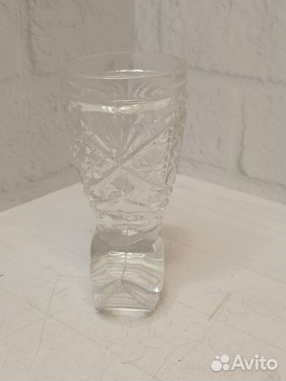 Рюмка-сапожок хрусталь СССР