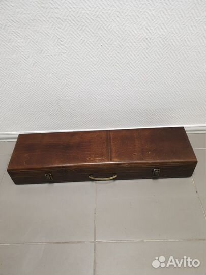 Набор шампуров в деревянном кейсе