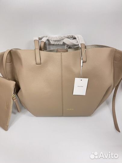 Сумка polene cyme бежевая
