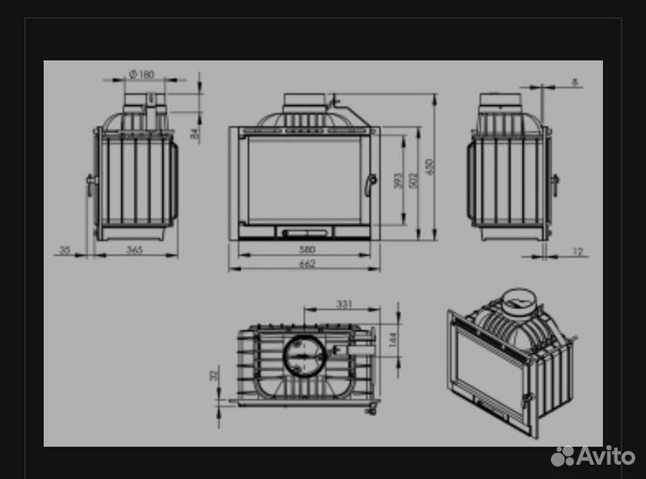 Камин чугун