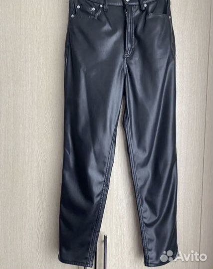 Кожаные брюки женские
