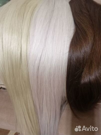 Волосы для наращивания блонд