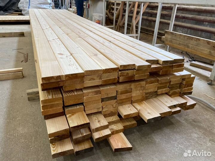 Прямой планкен из лиственницы