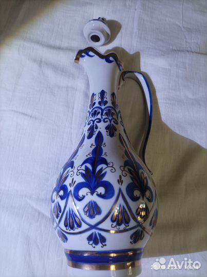 Кувшин Кобальт, позолота СССР