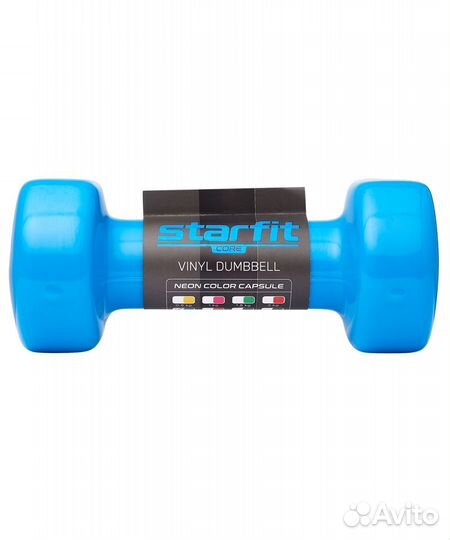 Гантель виниловая DB-101 2,5 кг, синий