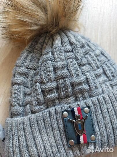 Шапка на мальчика 6-9 мес
