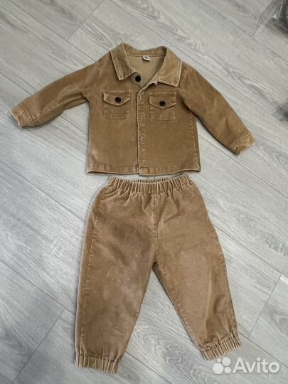 Костюм вельветовый праздничный на мальчика 86 р-р