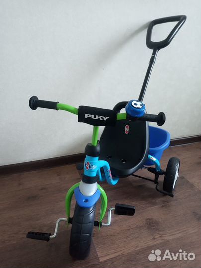 Велосипед трехколесный Puky Ceety и звонок Puky