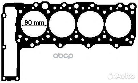 Прокладка гбц металлическая 832962 Elring