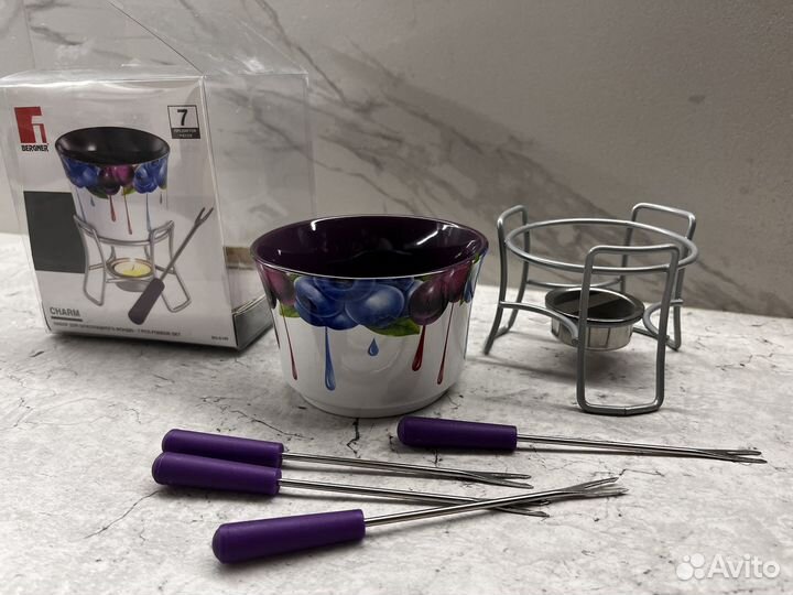 Набор для фондю новый + свечи в подарок