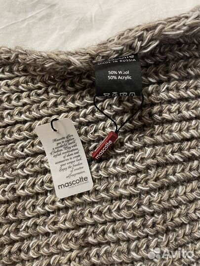 Шарф mascotte новый с биркой шерсть/акрил