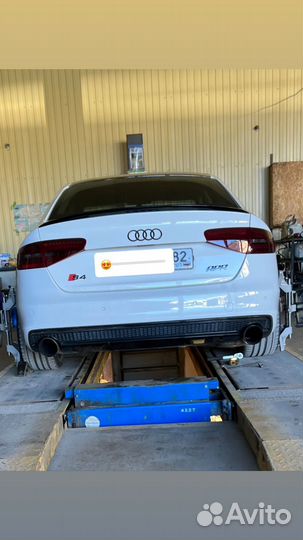 Диффузор audi a4 b8 на задний бампер