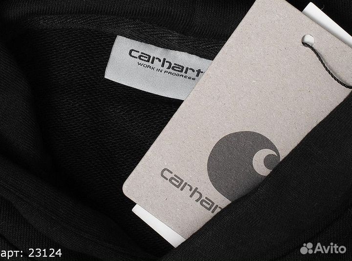 Худи Carhartt WIP 2 white brnd black Чёрный