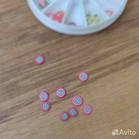 Украшения для дизайна ногтей, фрукты