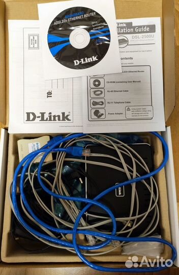 Adsl роутер D-Link 2500U (без Wi-Fi)