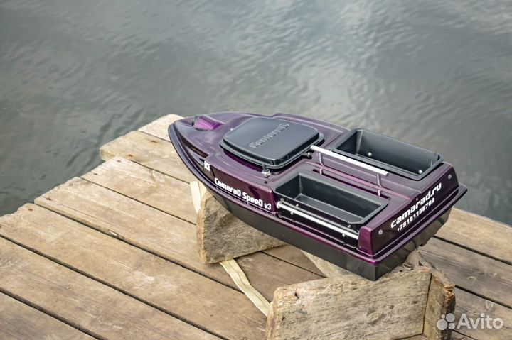 Прикормочный кораблик:глубиномер,GPS навигация,25А