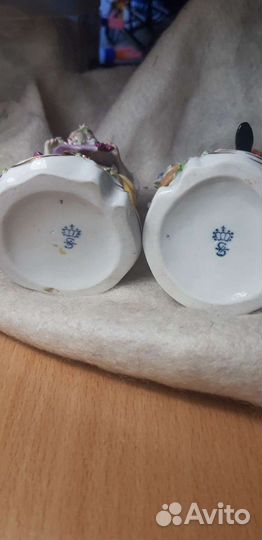 Немецкая винтажная,фарфоровая пара