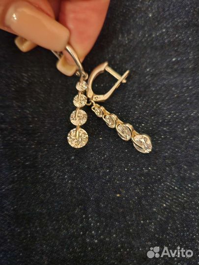 Серьги серебро