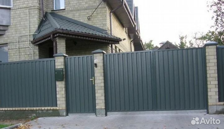 Ворота откатные металлические профессионально