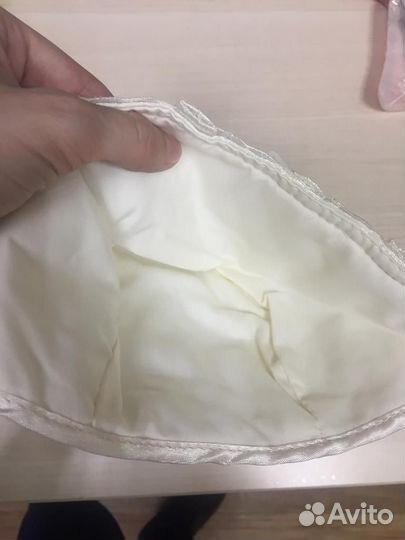 Чепчик нарядный утепленный на выписку