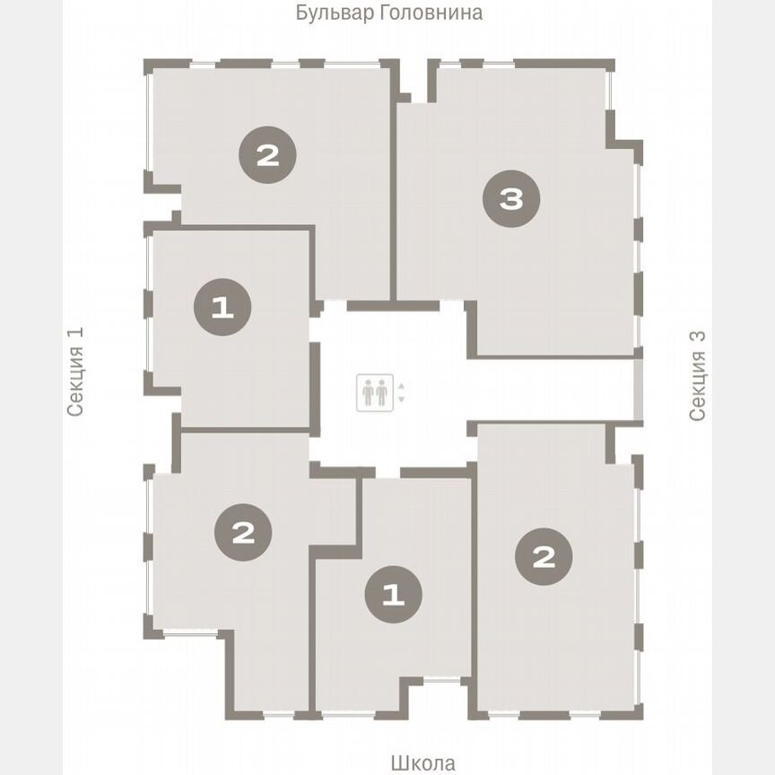 3-к. квартира, 110,1 м², 7/15 эт.