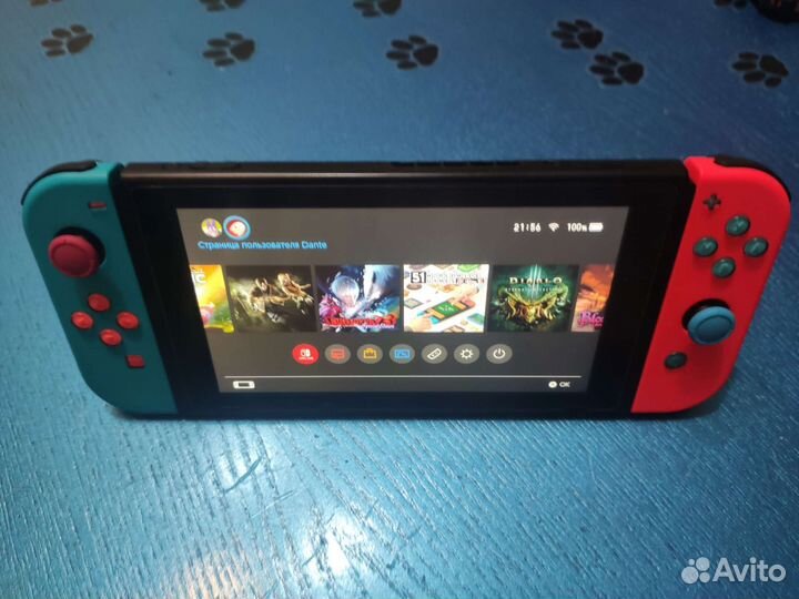 Nintendo Switch rev 2 прошитая +512GB память