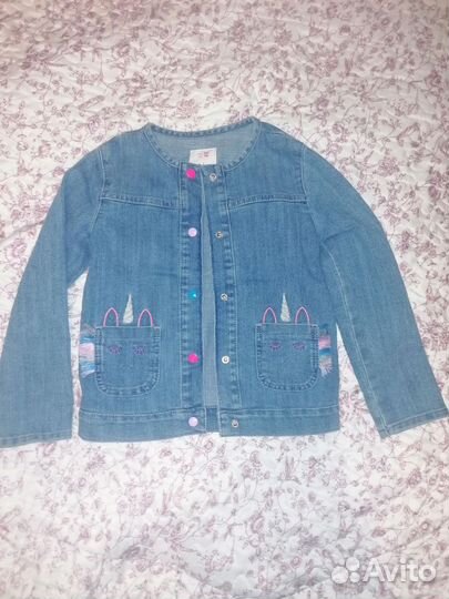 Джинсовая куртка для девочки