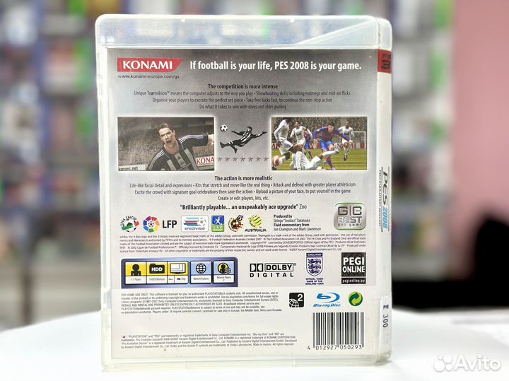 Pro Evolution Soccer 2008 (PES 8) (PS3) Б/У