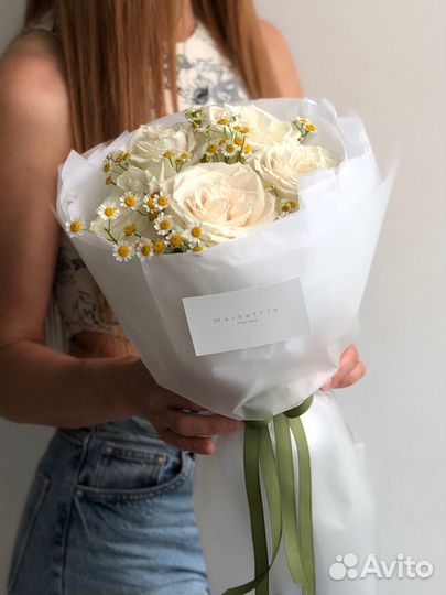 Пионовидные розы букет