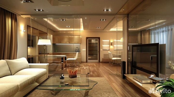 Межкомнатные перегородки стеклянные